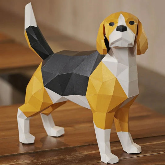 Papercraft Origami kit - Beagle