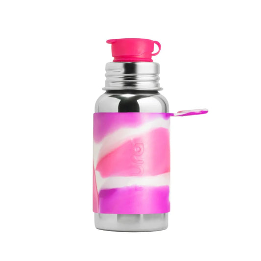 Pura Junior Sport 550ml Bottle - Pink swirl