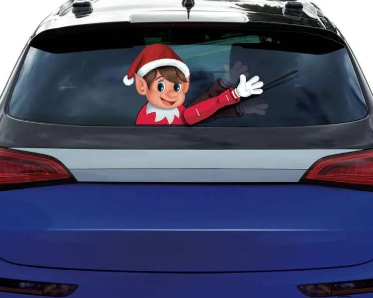 Elfie, the Christmas waving wiper buddy!