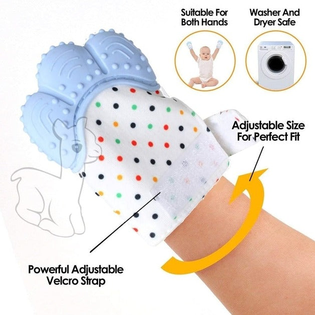 Baby teething gloves