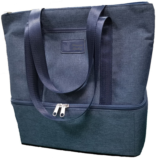 Nappy Tote Bag - Blue