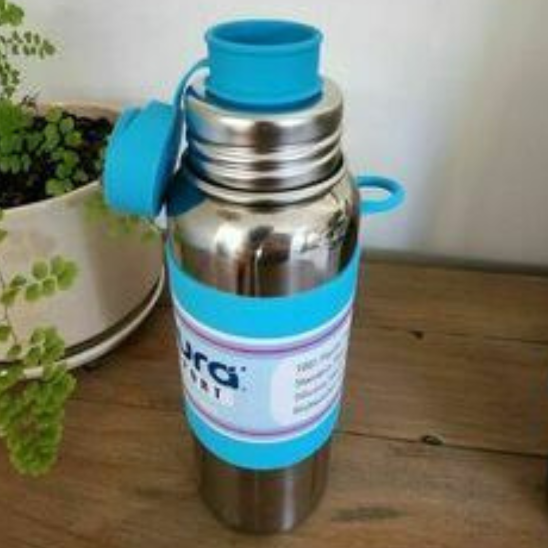 Pura Sport 850ml Aqua Sleeve Stainless Steel Bottle