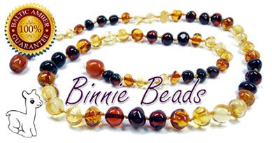 Baby amber necklace - Rainbow