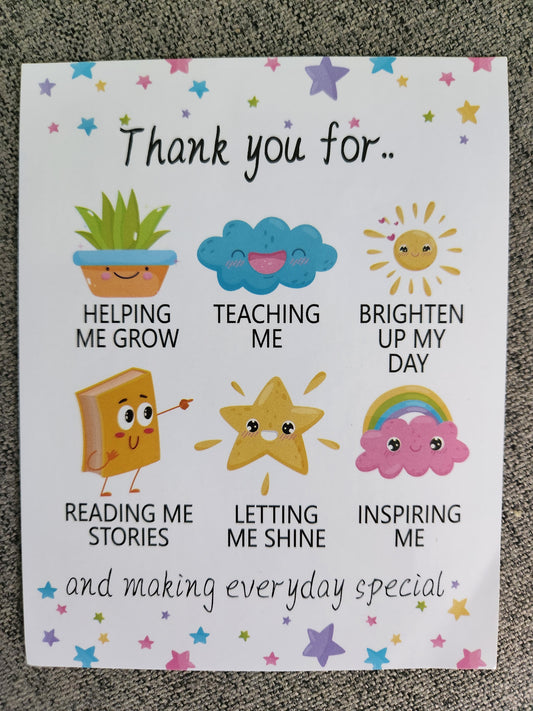 Fun gift label (sticker) for teachers