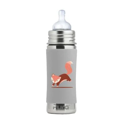 Pura Kiki 325ml Infant Stainless Steel bottle - Fox