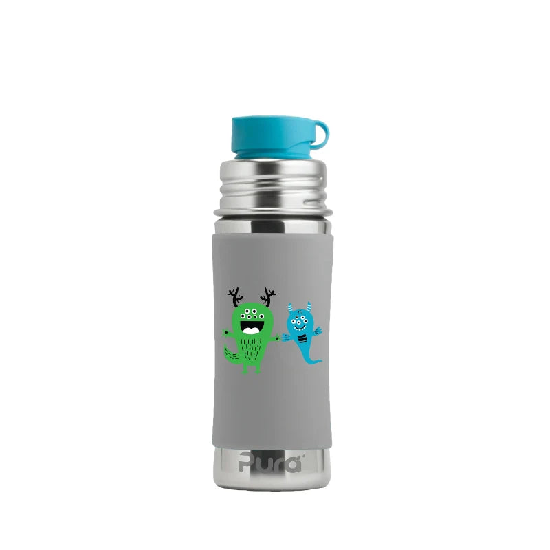 Pura Kiki 325ml Sport Mini Stainless Steel bottle - Monster