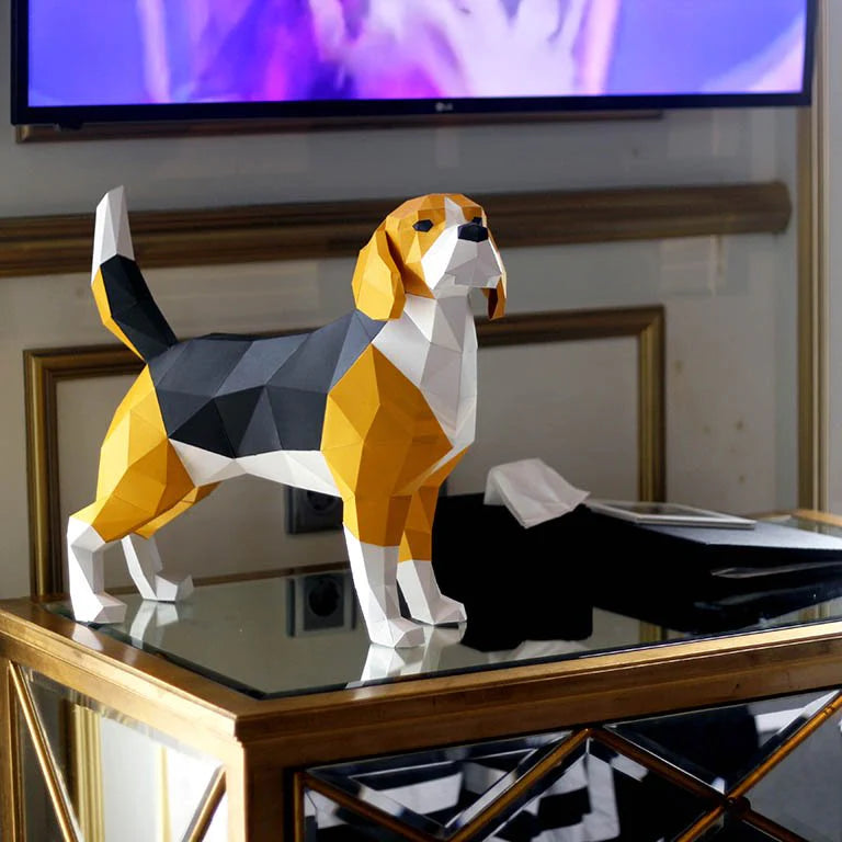 Papercraft Origami kit - Beagle