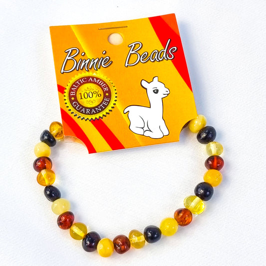 Baby amber bracelet - Multi