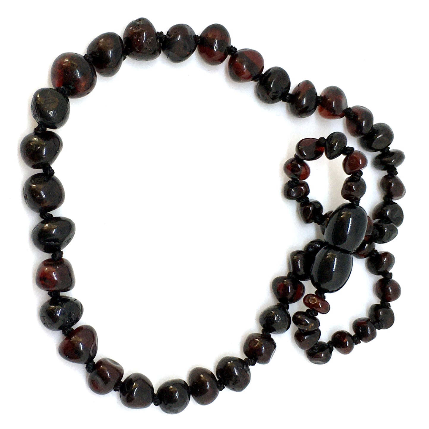 Child amber necklace - Cherry