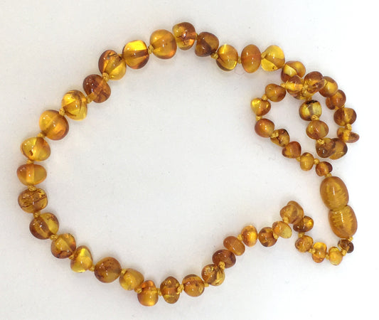 Child amber necklace - Honey