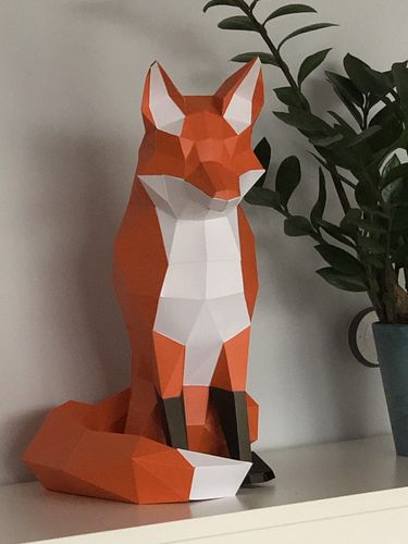 Papercraft Origami kit - Fox