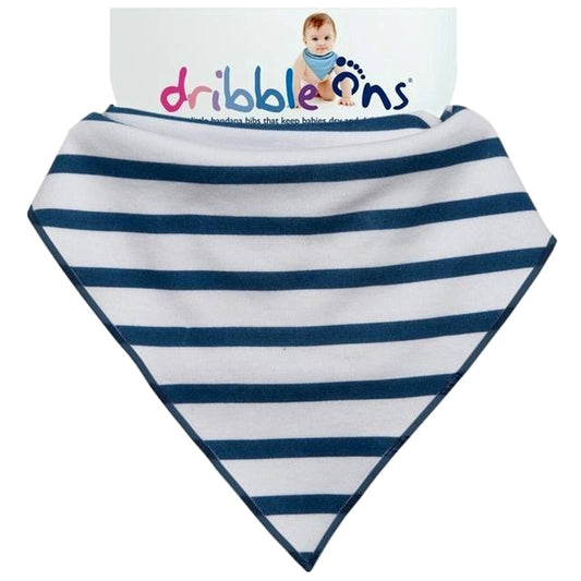 Dribble Ons Designer Bandana Bib - Nautical Stripe