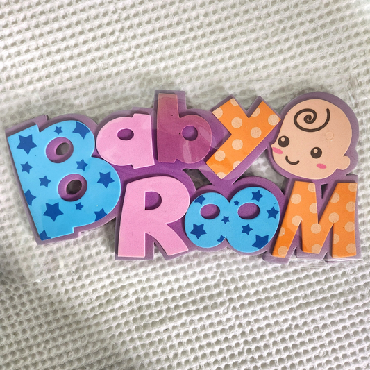 Foam Baby Room door sign
