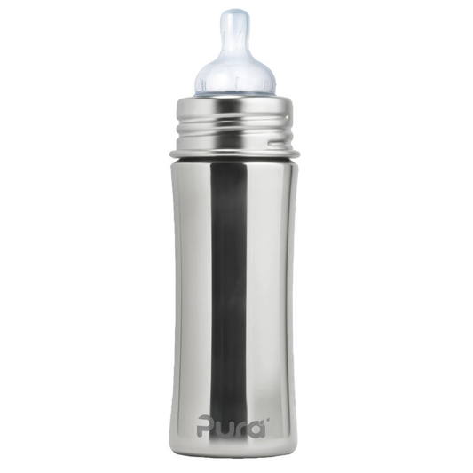 Pura Kiki 325ml Infant Stainless Steel bottle - Natural