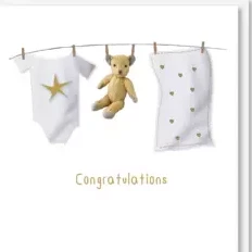New baby congratulations card
