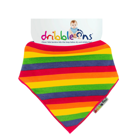 Dribble Ons Designer Bandana Bib - Rainbow